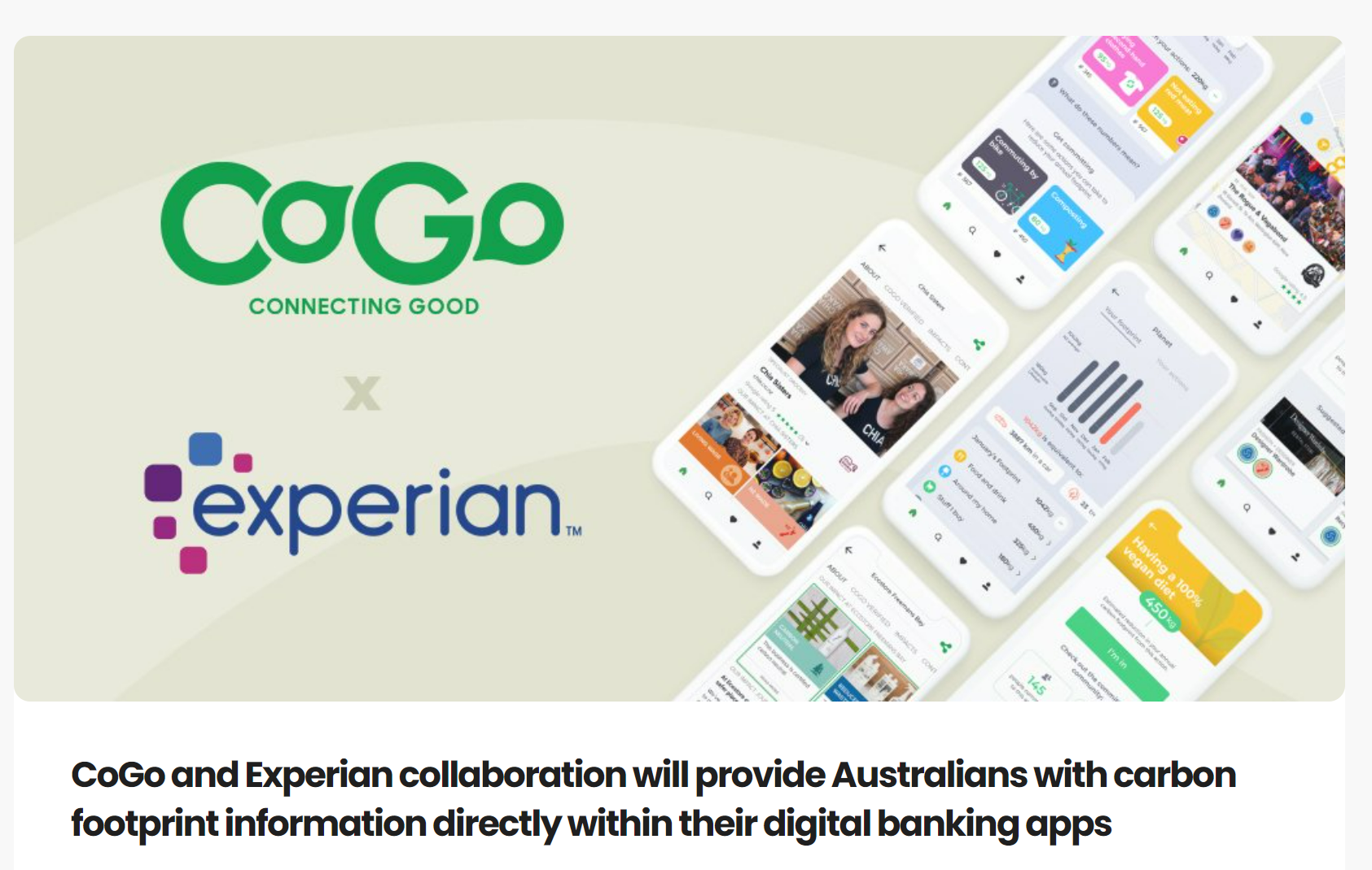 CoGo features in Fintech Australia