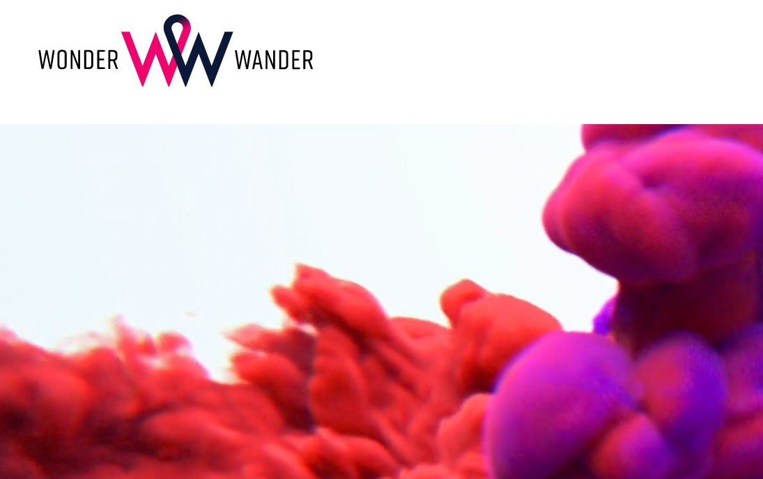 New website landing page for Wonder & Wander