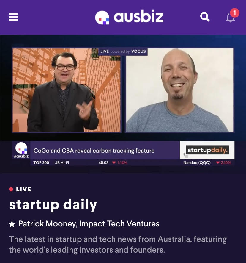 CoGo features on Startup Daily Show