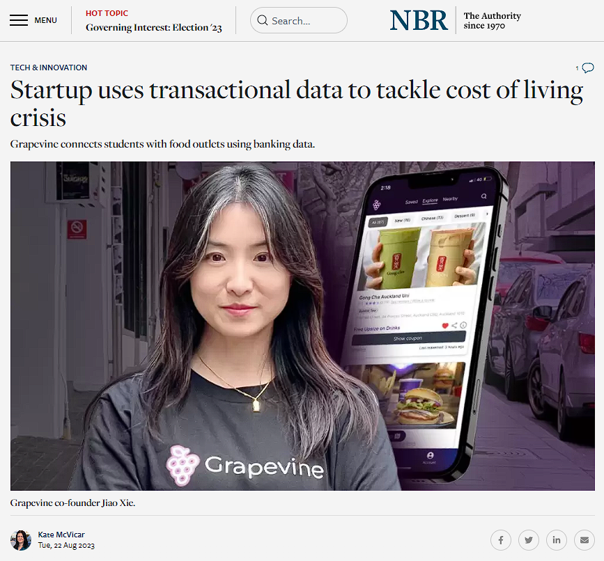 Grapevine features in NBR