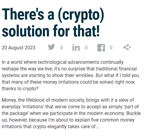 Easy Crypto features in FinExtra