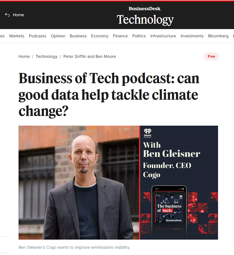 Cogo features in Business of Tech podcast