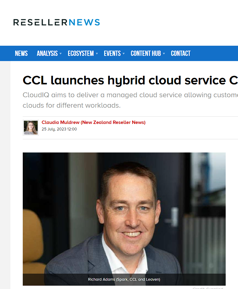 CCL features in Reseller News