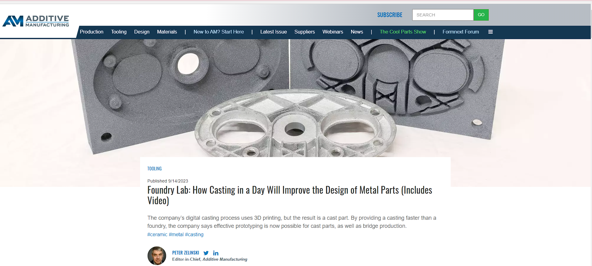 Foundry Lab features in Additive Manufacturing