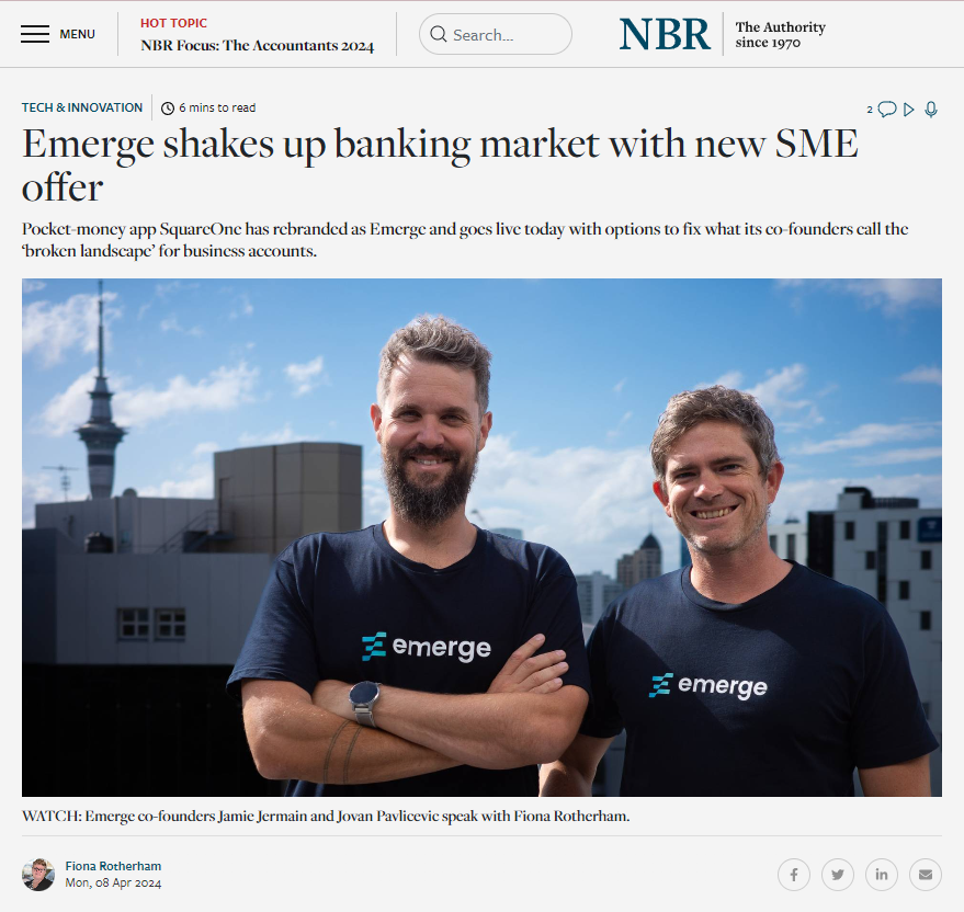 Emerge features in NBR