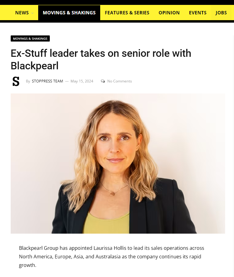 Blackpearl group features in Stop Press