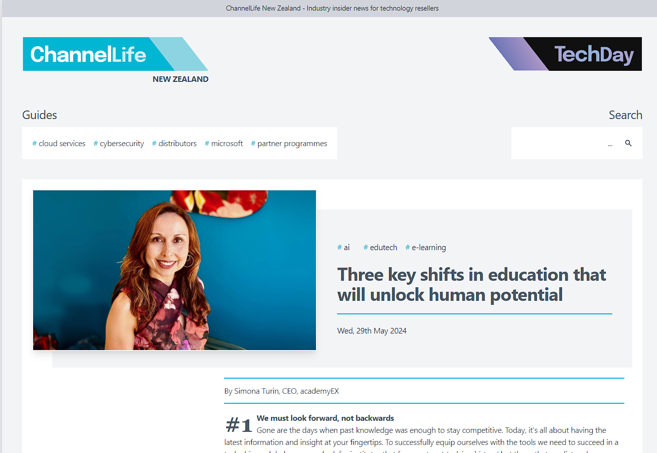 academyEX features in Channel Life