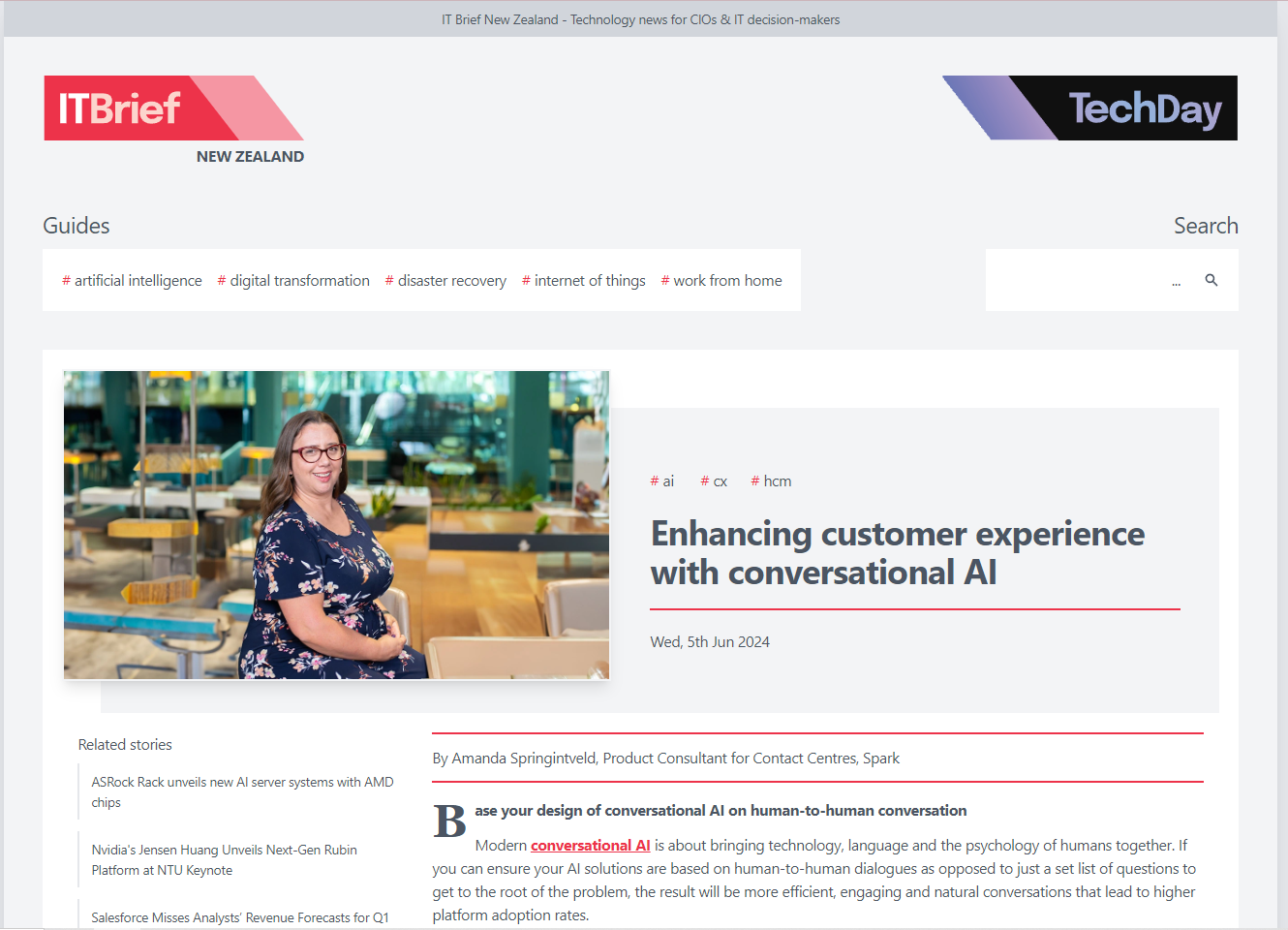 Spark features in Techday