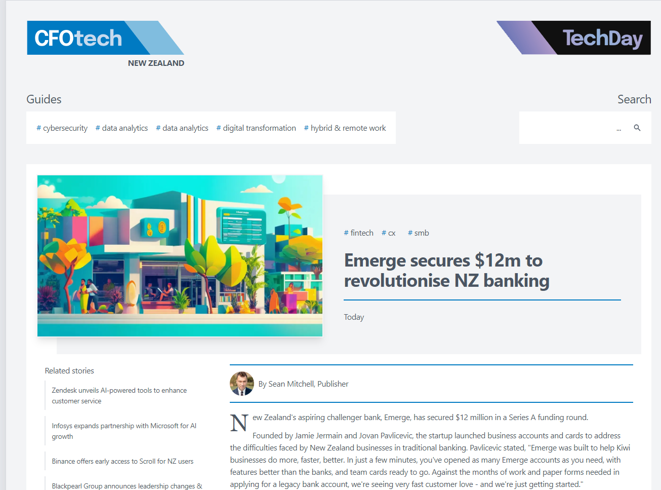 Emerge features in CFO tech