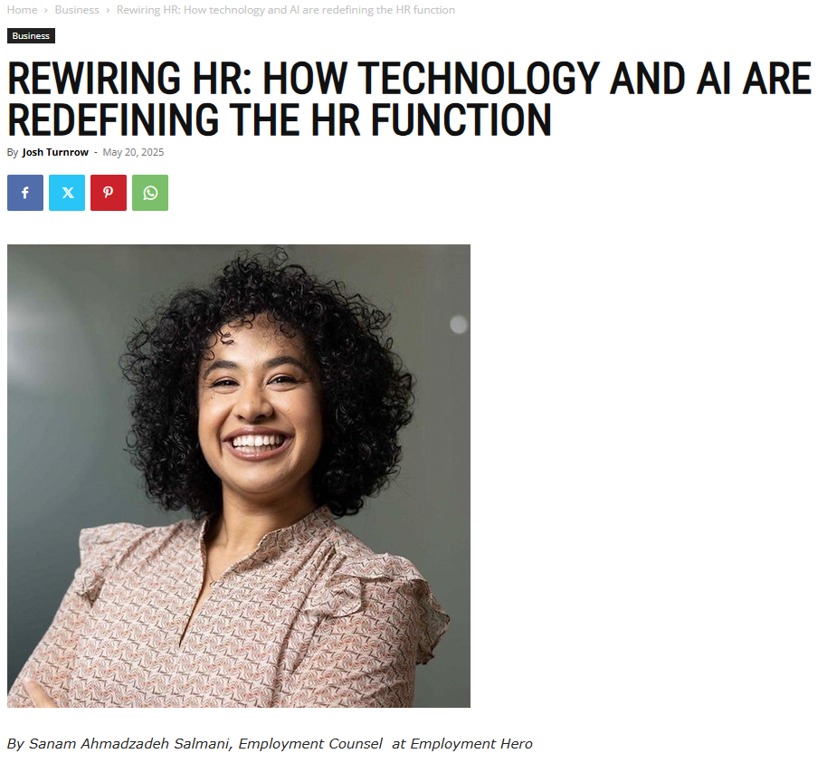 Employment Hero features in Business Journal