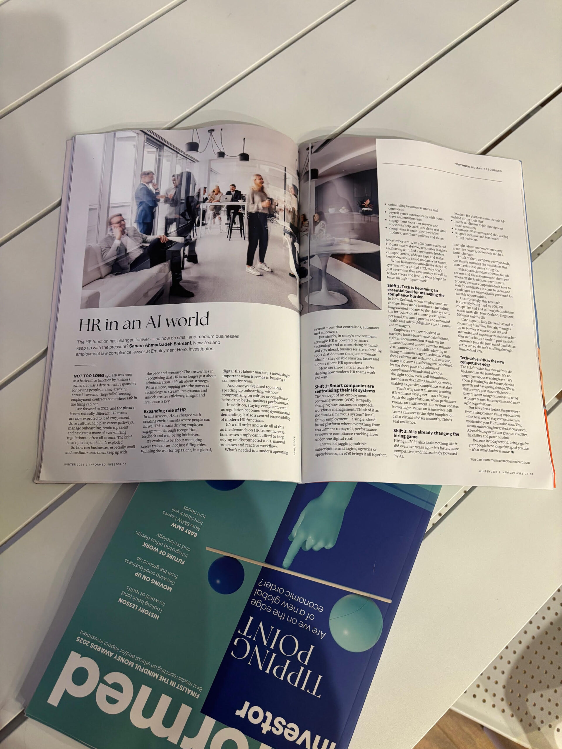 Employment Hero features in Informed Investor