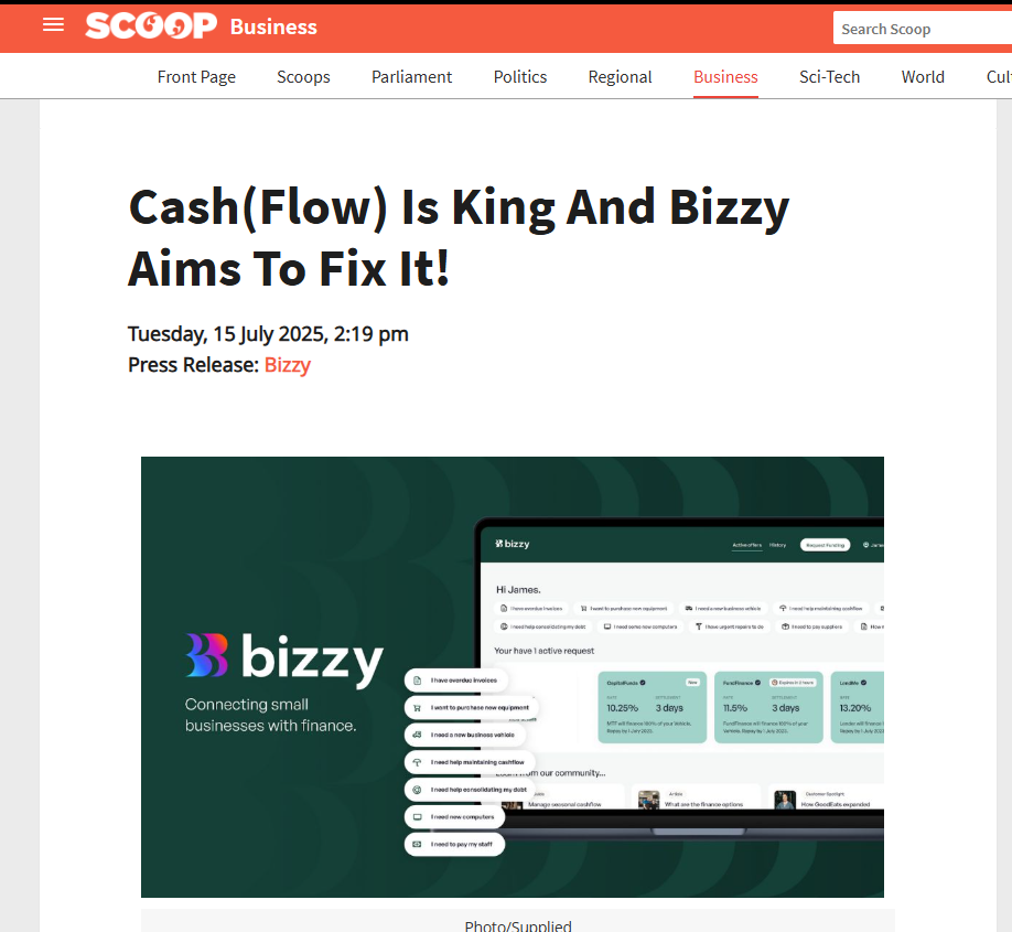 Bizzy features in Scoop