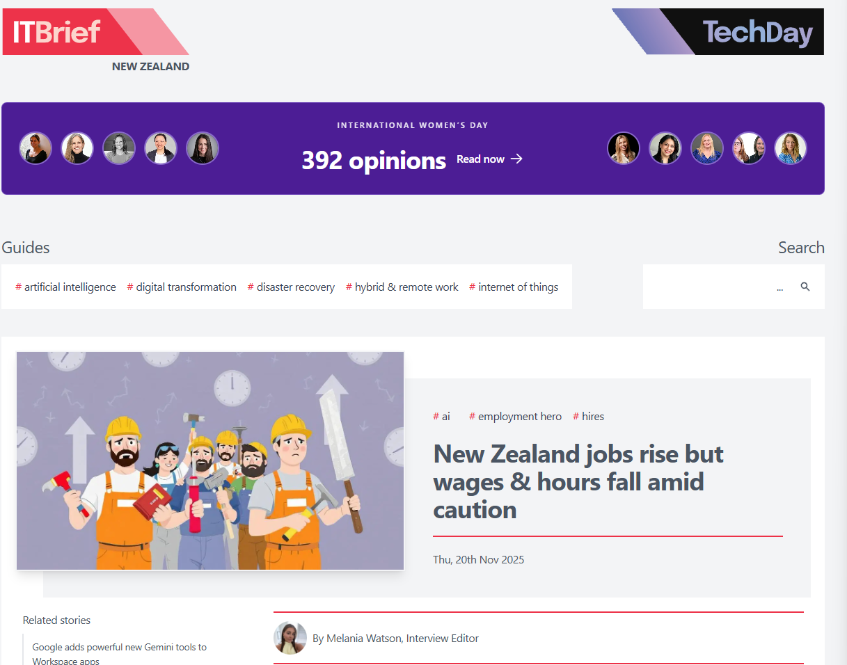 Employment Hero features in ITBrief