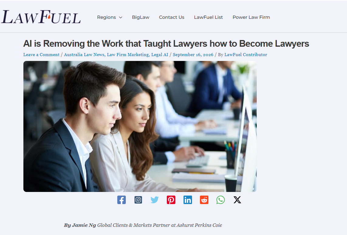 Ashurst features in Lawfuel